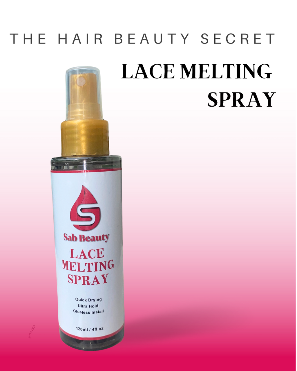 Lace melting spray