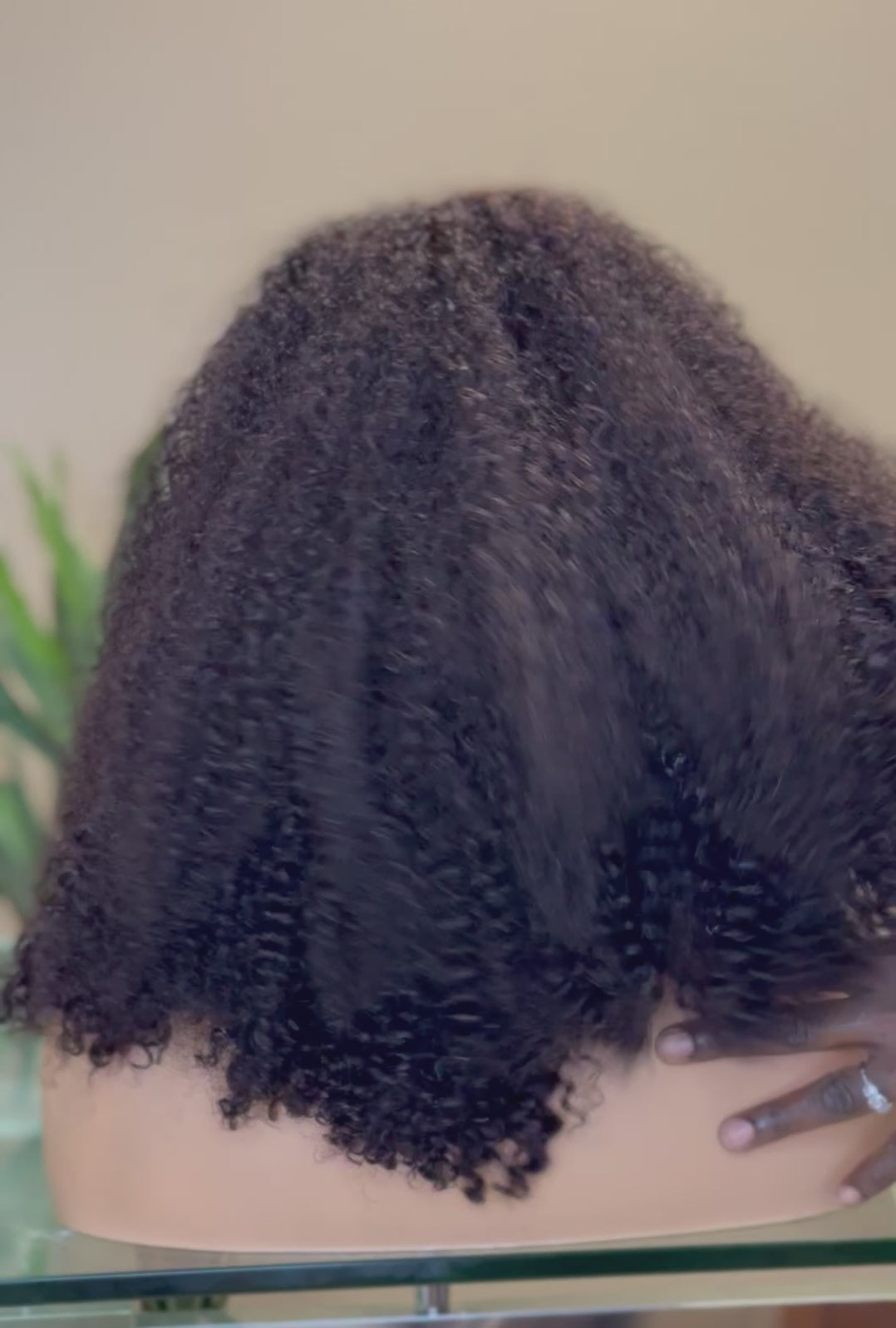 Natural sugar | Kinky Curly Full Hair Glueless 13x6 Lace Long Curly Wig Ready to Go